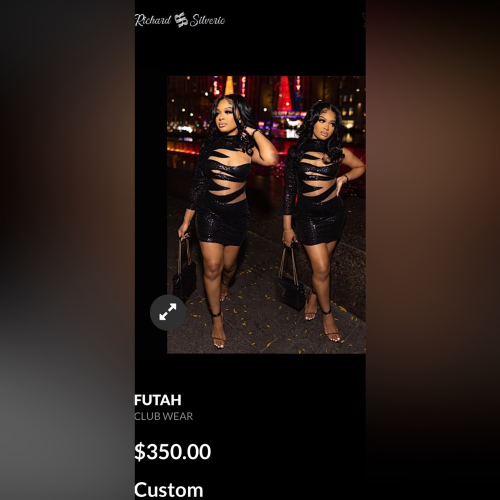 Richard silvers black futah custom dress
